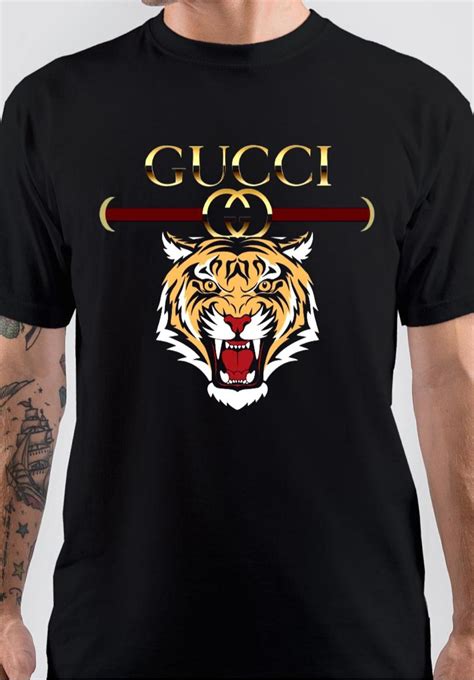 old blue gucci t-shirt|gucci tiger t shirt.